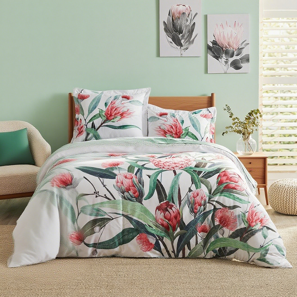 Monica Floral Botanical Gedrukt dekbedovertrekset