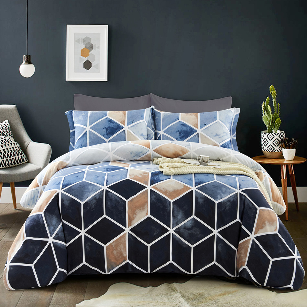 Decay dekbedovertrek met geometrische print, dekbedovertrekset, beddengoedsetcollectie
