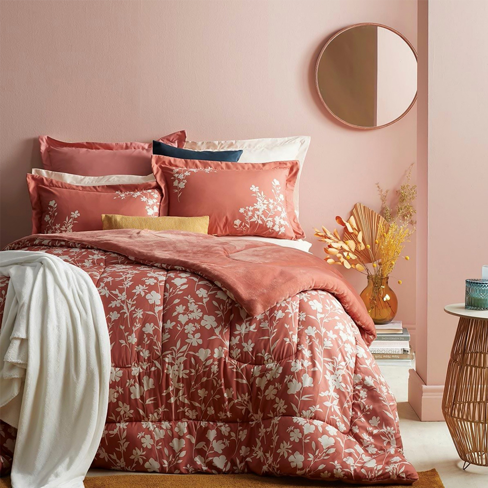 Cayman botanische bloemen winterwarmte dekbedset