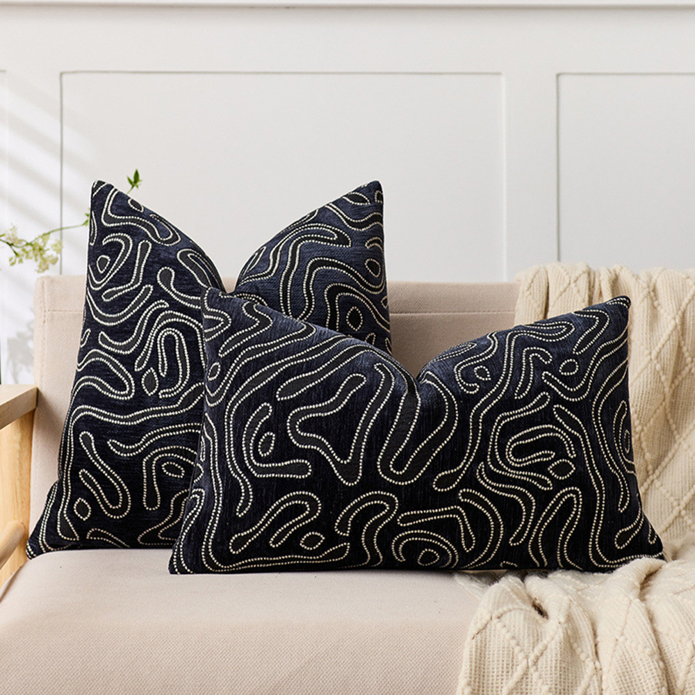Dierenprint Chenille kussen deco kussen