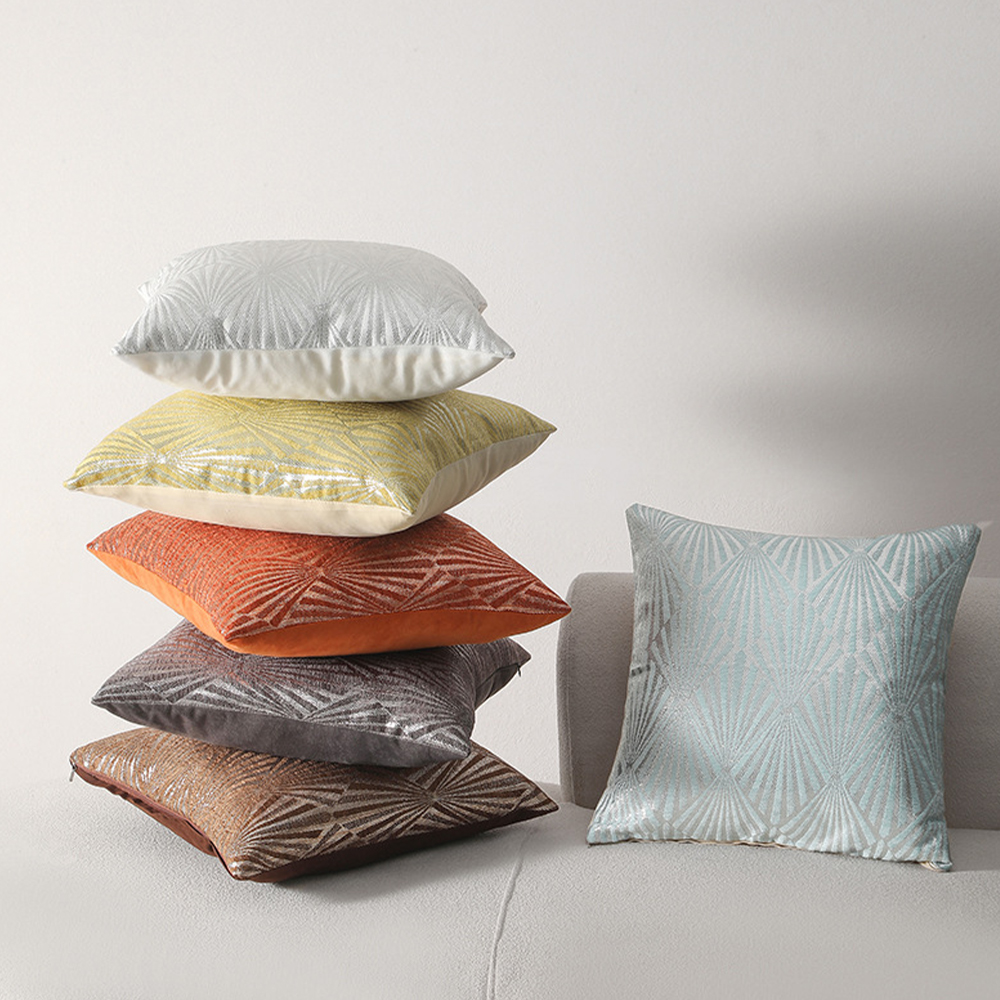 Decoratief kussen van geometrisch chenille-textuur